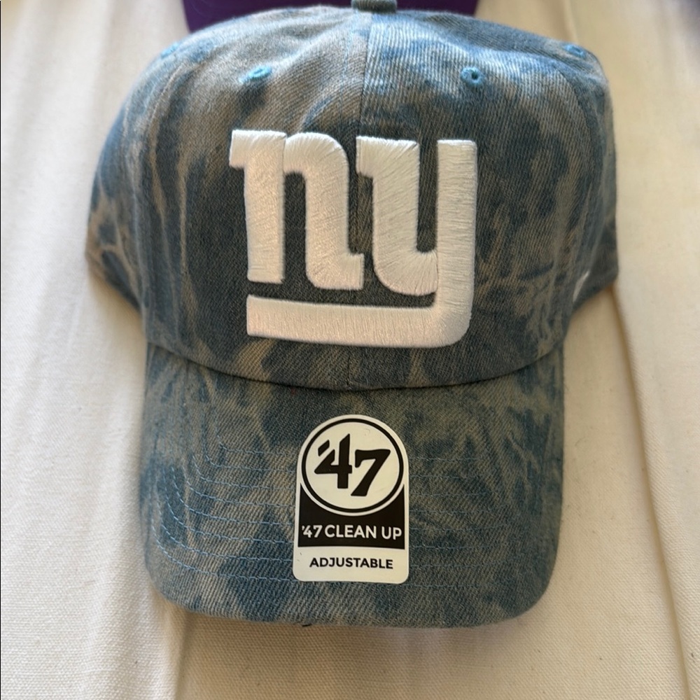 Blue Tie-Dye NY Adjustable Cap